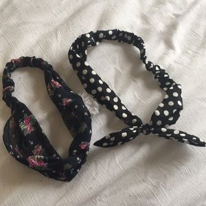 Two vintage headbands